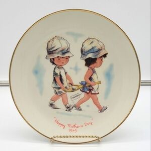 Vintage 79' Gorham Moppets Mother's Day Fine China Plate Limited Edition -No Box